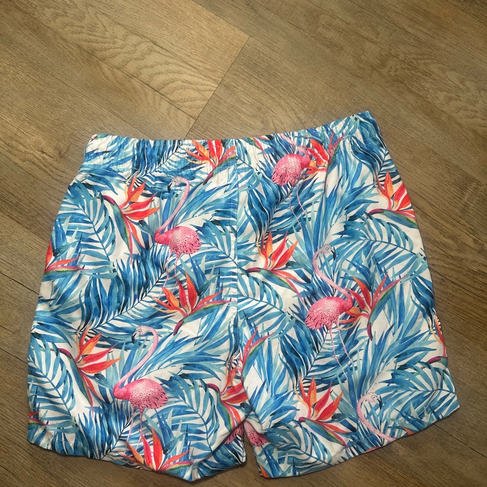 RING OF FIRE Men's Tropical Ocean Pool Shorts Size Medium EUC - Picture 8 of 8